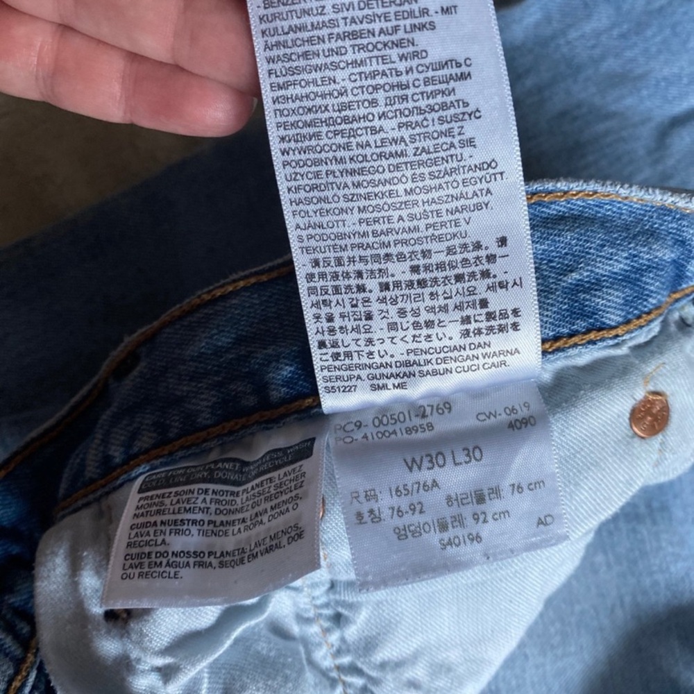 Levi 501 Jeans W30 L30 - Picture 3 of 12